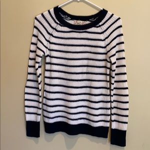 Kids pink republic navy and whit striped sweater